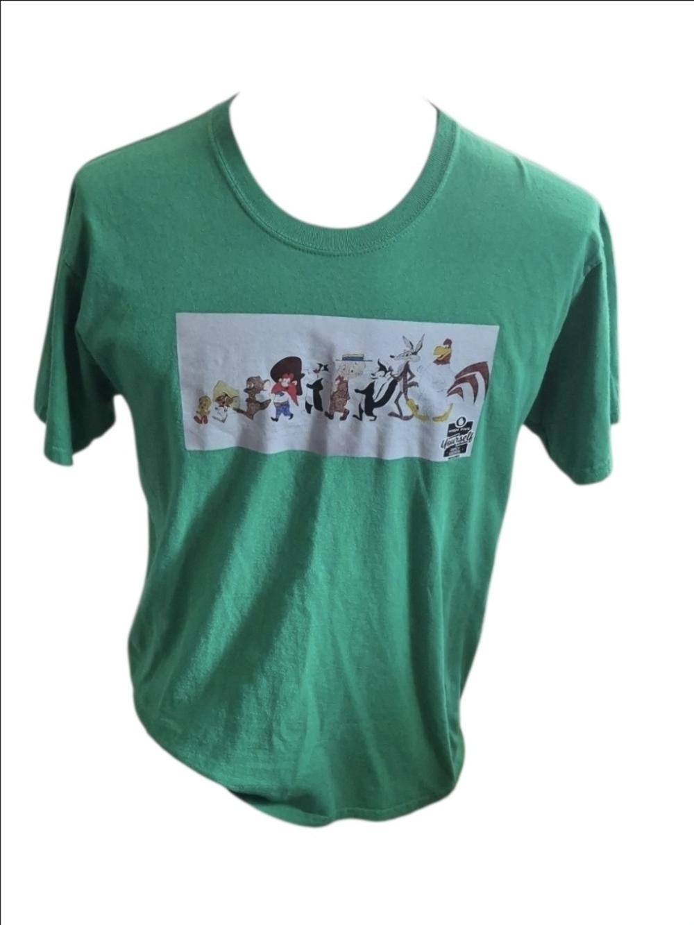 Green Looney Tunes Character Parade Short Sleeve Tee